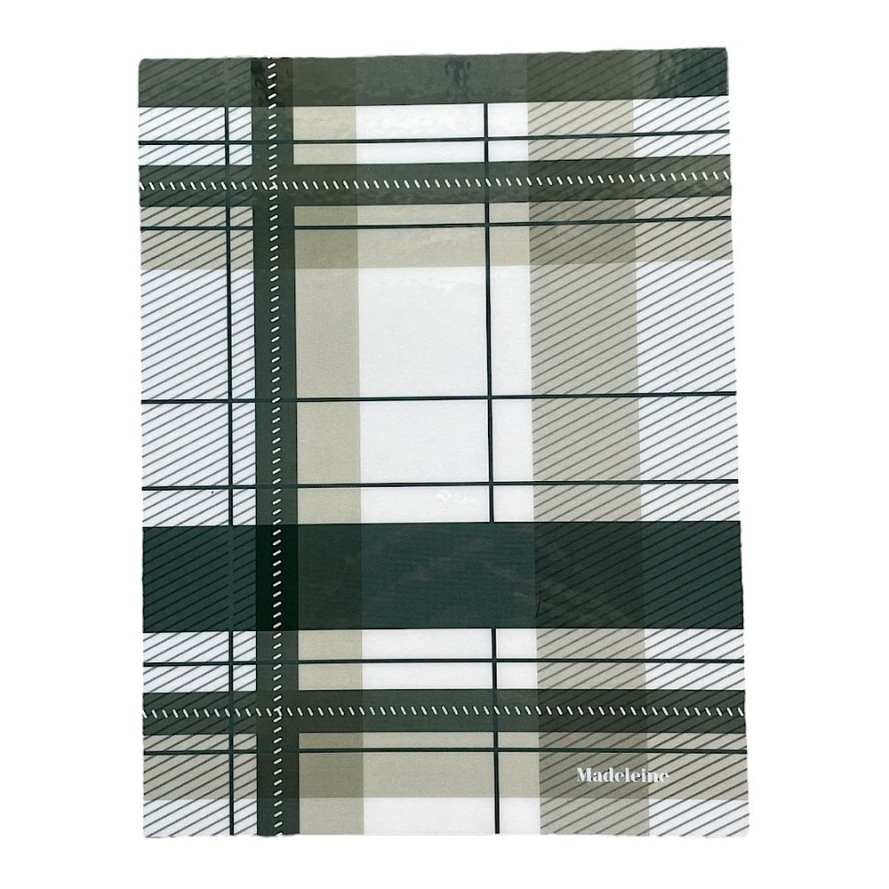 Erin Condren Interchangable Life Planner Cover - Green Plaid